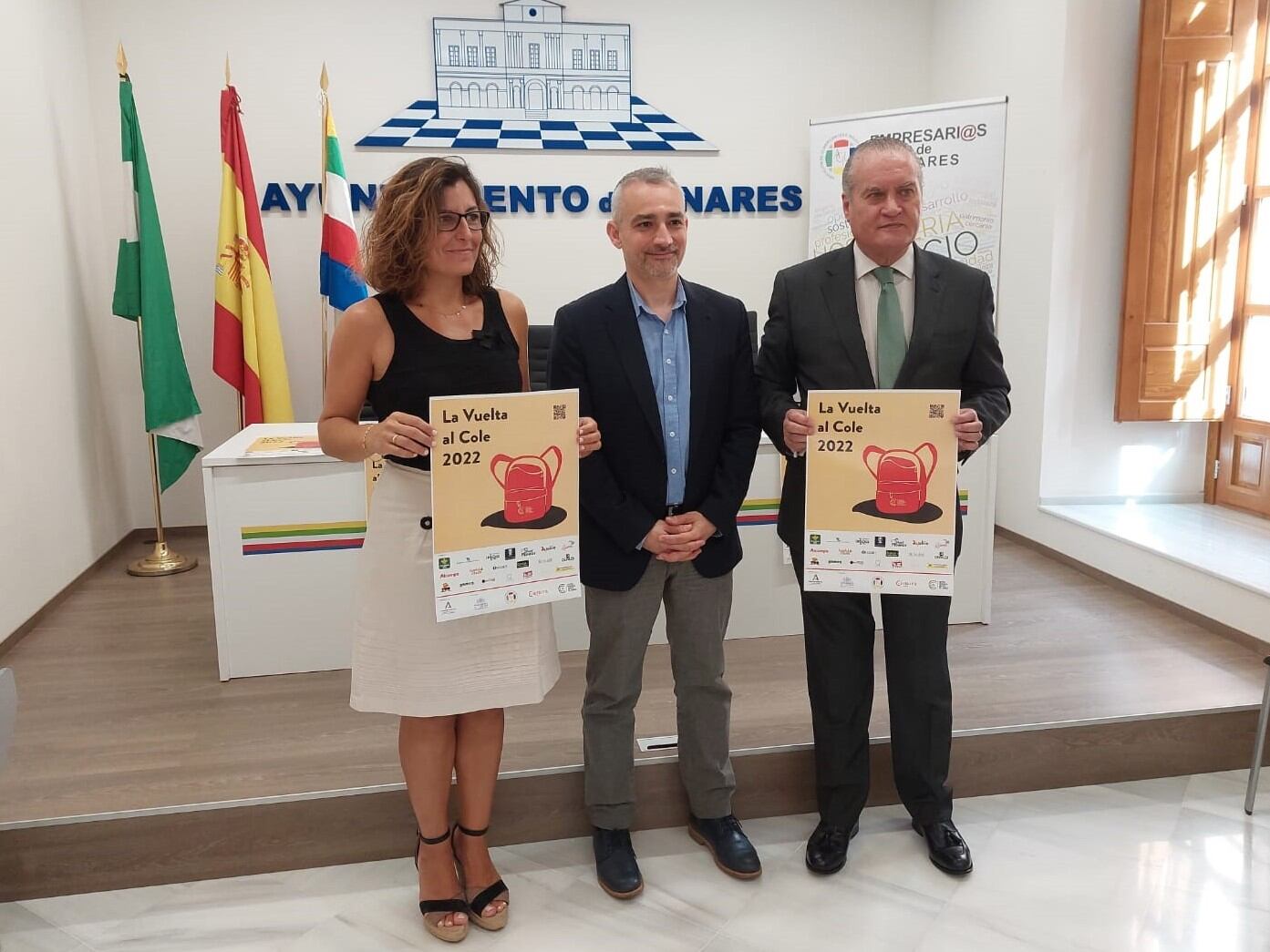 María Jerez, Javier Palacios y Francisco López Cerezuela.