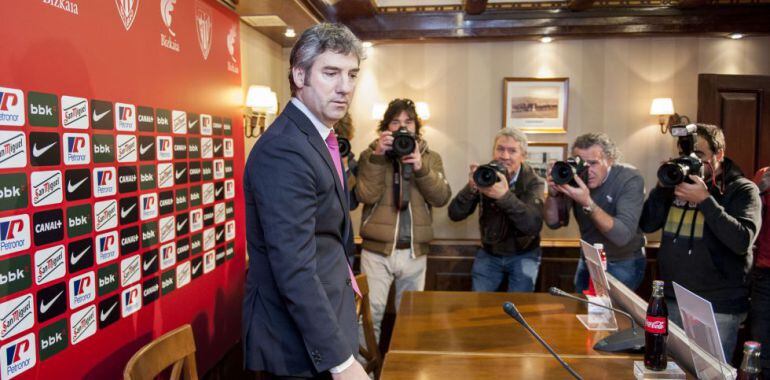 Urrutia, en sala de prensa