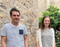 José Luis Fanlo y Lucía Guillén área desarrollo de Jaca