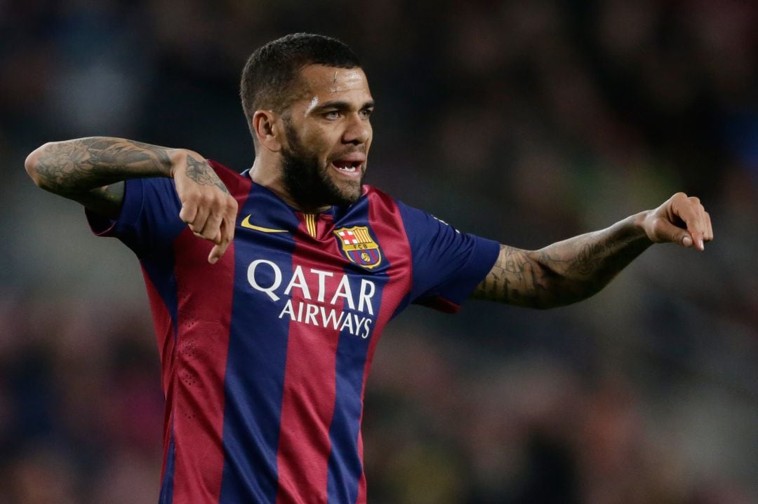 Dani Alves, durante su etapa en el Barcelona