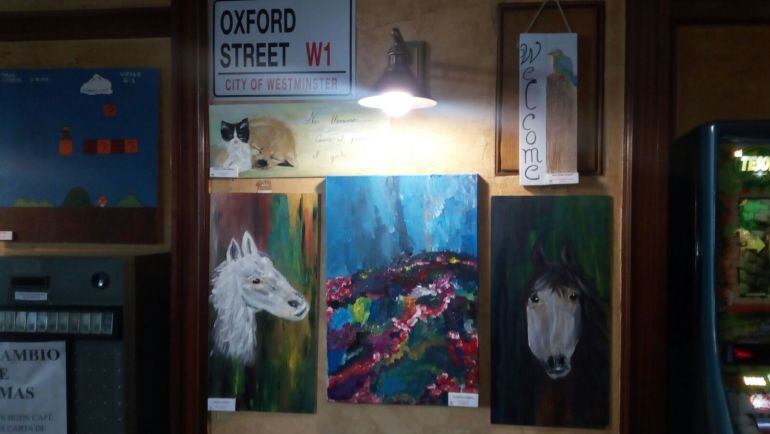 La exposición se puede visitar en el bar Oxford de la avenida Modesto Lafuente de Palencia hasta el 25 de junio