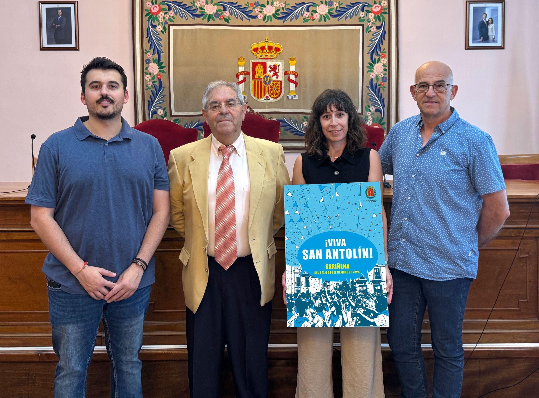 Presentación del pregonero y el cartel de fiestas de Sariñena