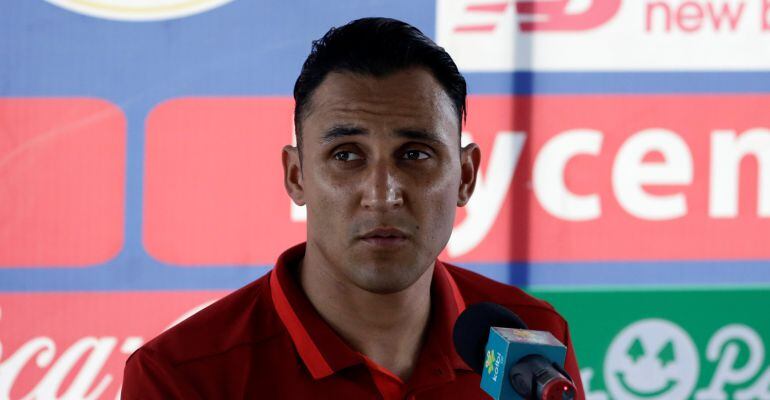 Keylor Navas, tras una rueda de prensa con la selección de Costa Rica