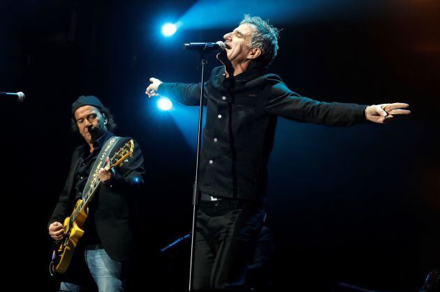 El cantante Mikel Erentxun, durante el concierto