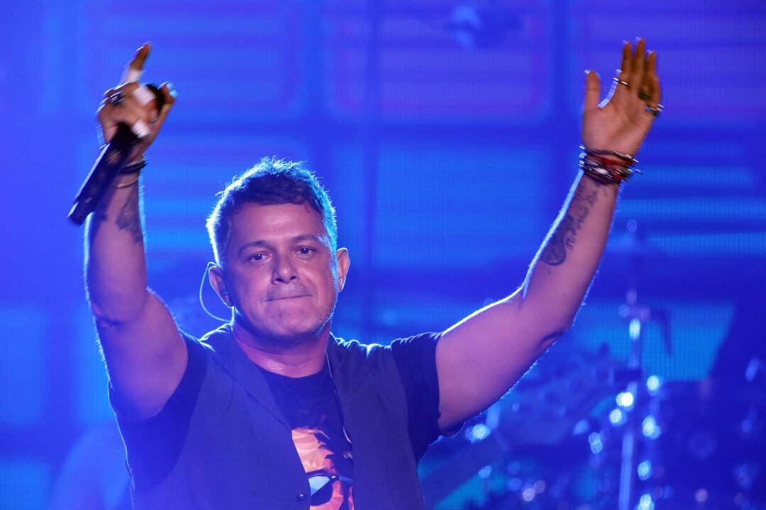 Alejandro Sanz durante el concierto de su gira en Texas