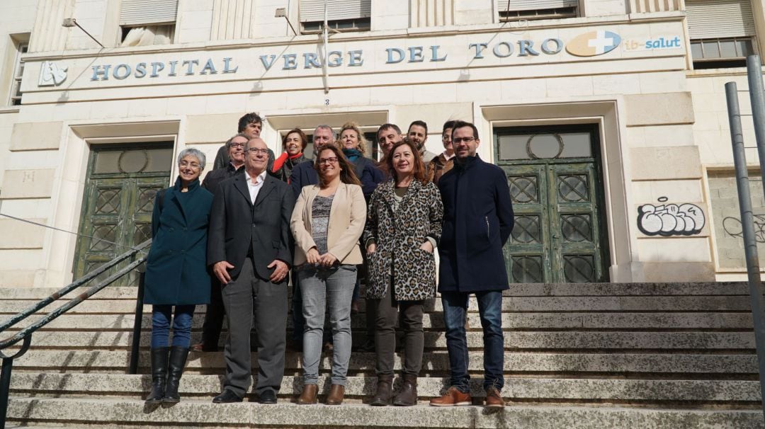 Francina Armengol va inspeccionar les obres del Verge del Toro per a reconvertir-lo en un centre sociosanitari.