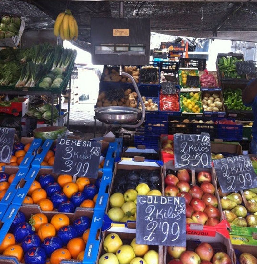 Mercadillo al aire libre en Gandia 