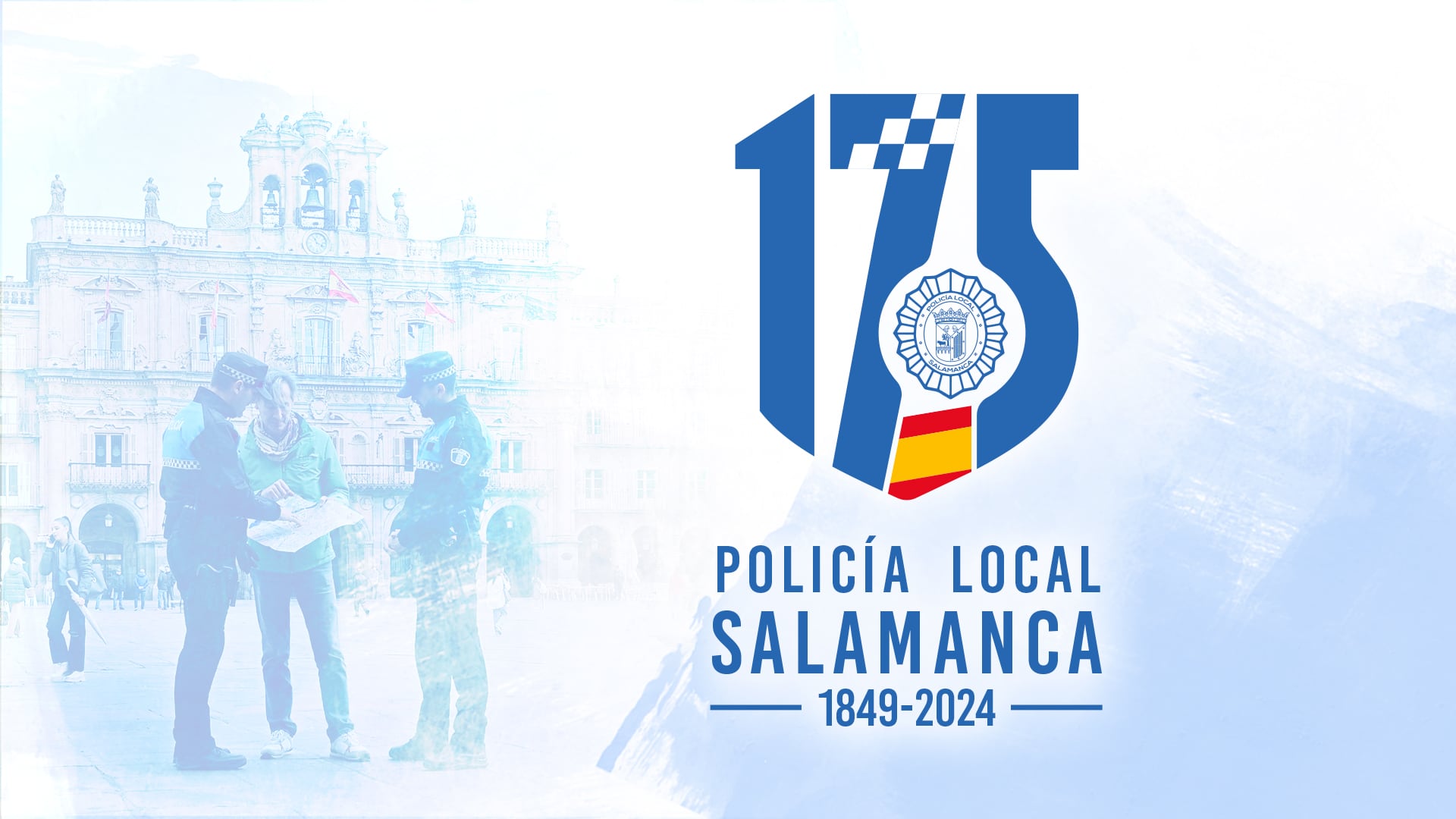 Logotipo del 175 aniversario de la Policía Local de Salamanca