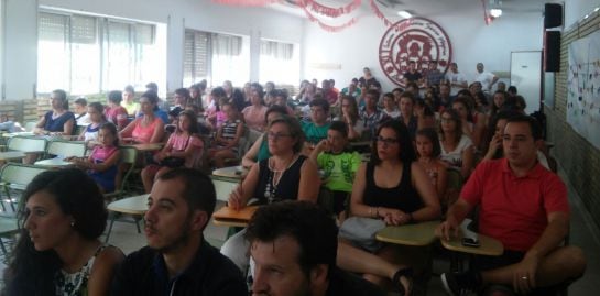 Alumnos del curso de perfeccionamiento musical de Bedmar, en la inauguración