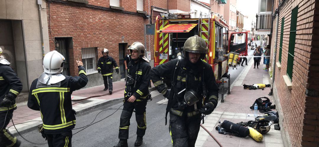 Incendio en la calle Esperanza Abad de Sanse