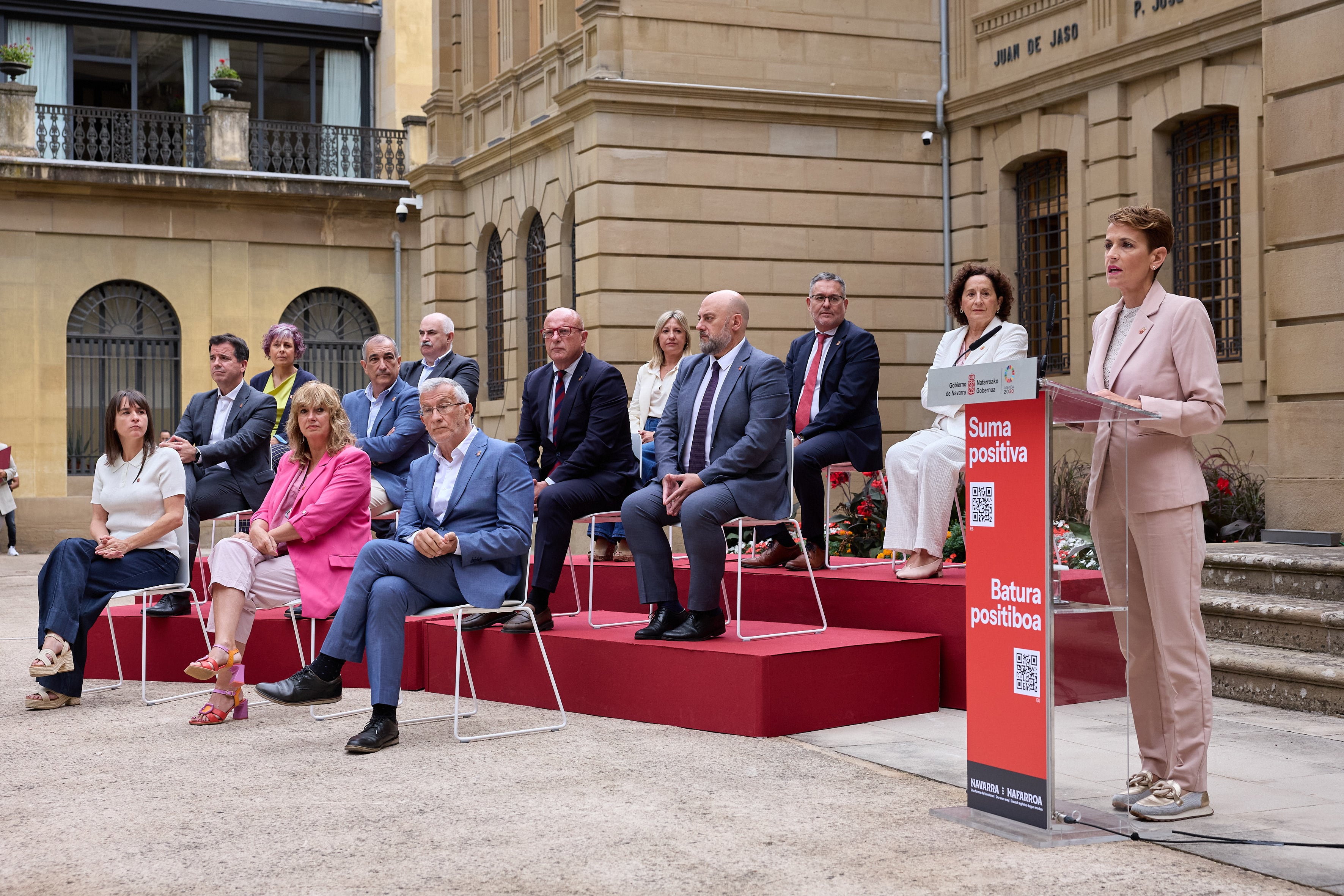 Presentación del balance de la mitad de legislatura del Gobierno de Navarra