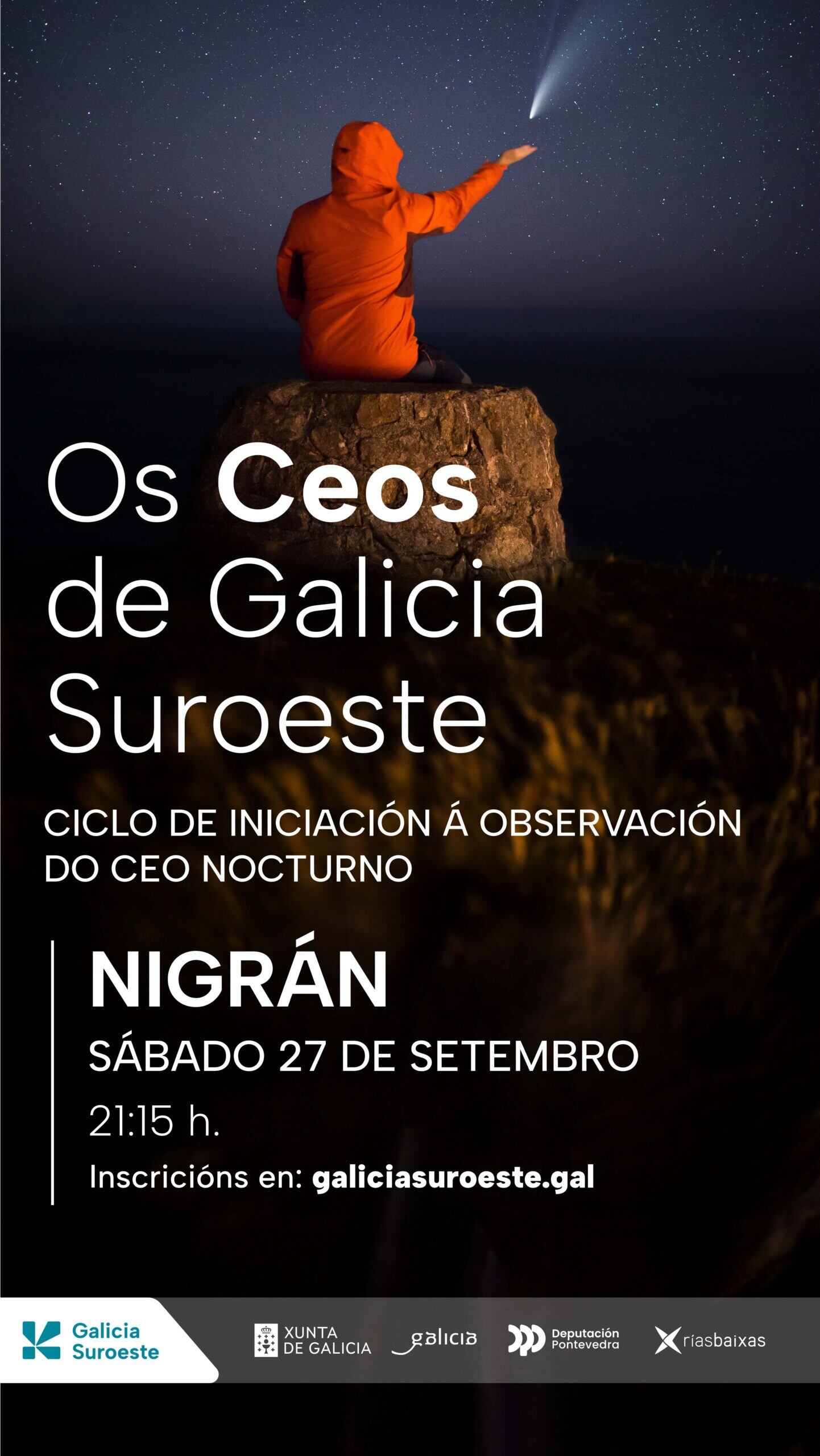Os Ceos de Galicia Suroeste, ciclo de iniciación á observación do ceo nocturno