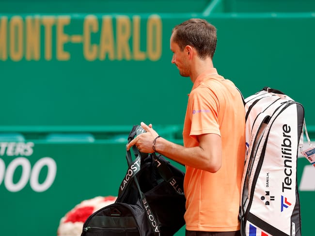 Daniil Medvedev en el Máster 1000 de Montecarlo frente a Matteo Berrettini