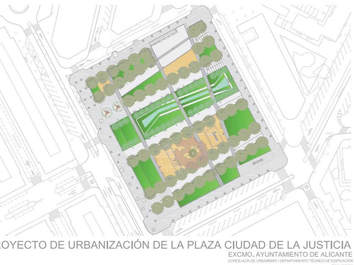 El lunes se cortará al tráfico parte de la calle Médico Pedro Herrero para construir la Plaza de la Justicia