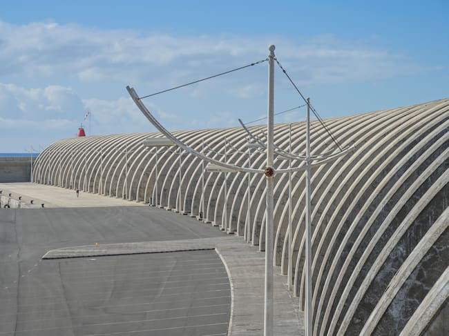La última ampliación del muelle de Tazacorte
