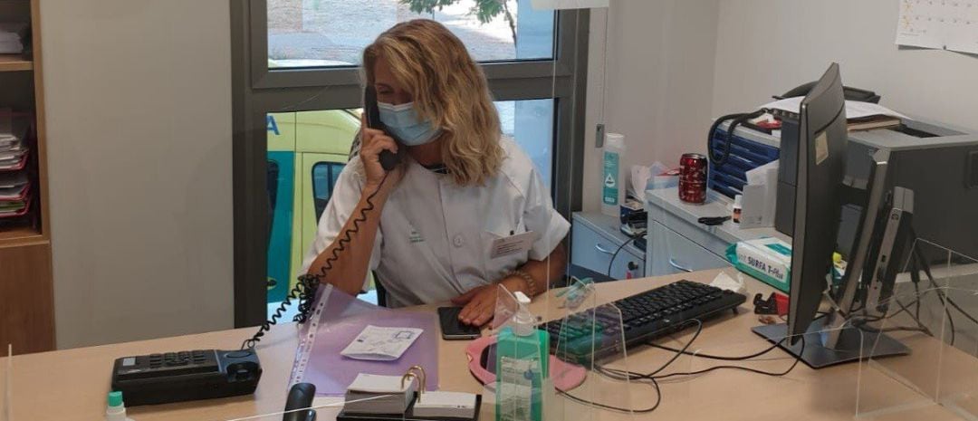 Una profesional del Distrito Sanitario Jaén-Jaén Sur.