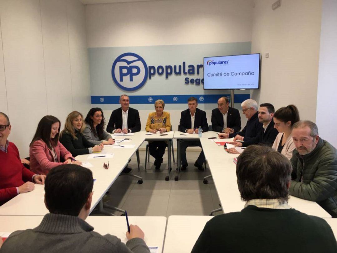 Comité electoral del PP en Segovia
