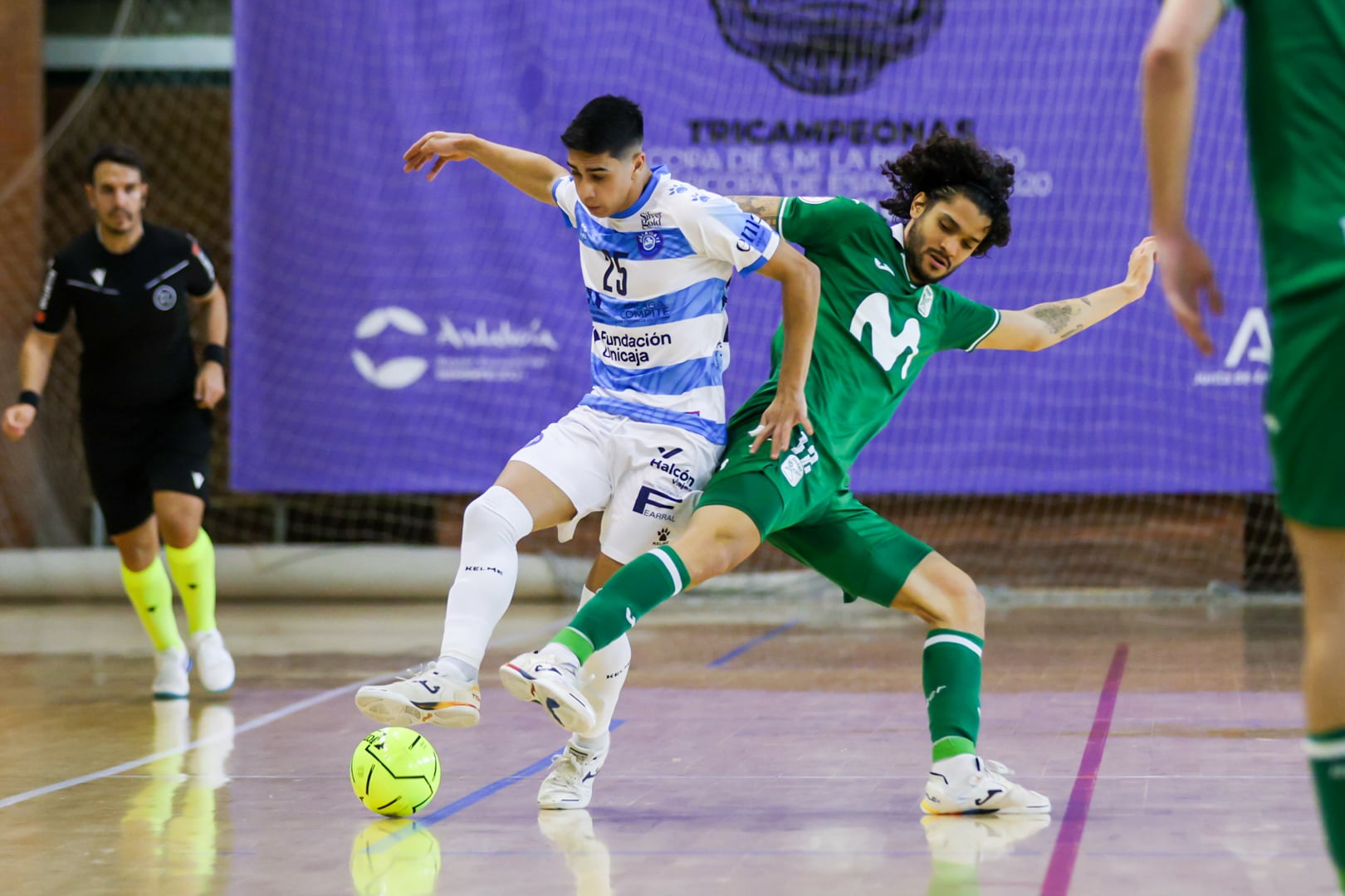 Lance del partido copero entre el Málaga Ciudad Redonda y el Inter Movistar