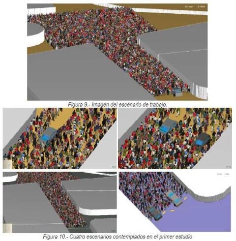 Recreación virtual de la plaza del Ayuntamiento llena hasta la bandera