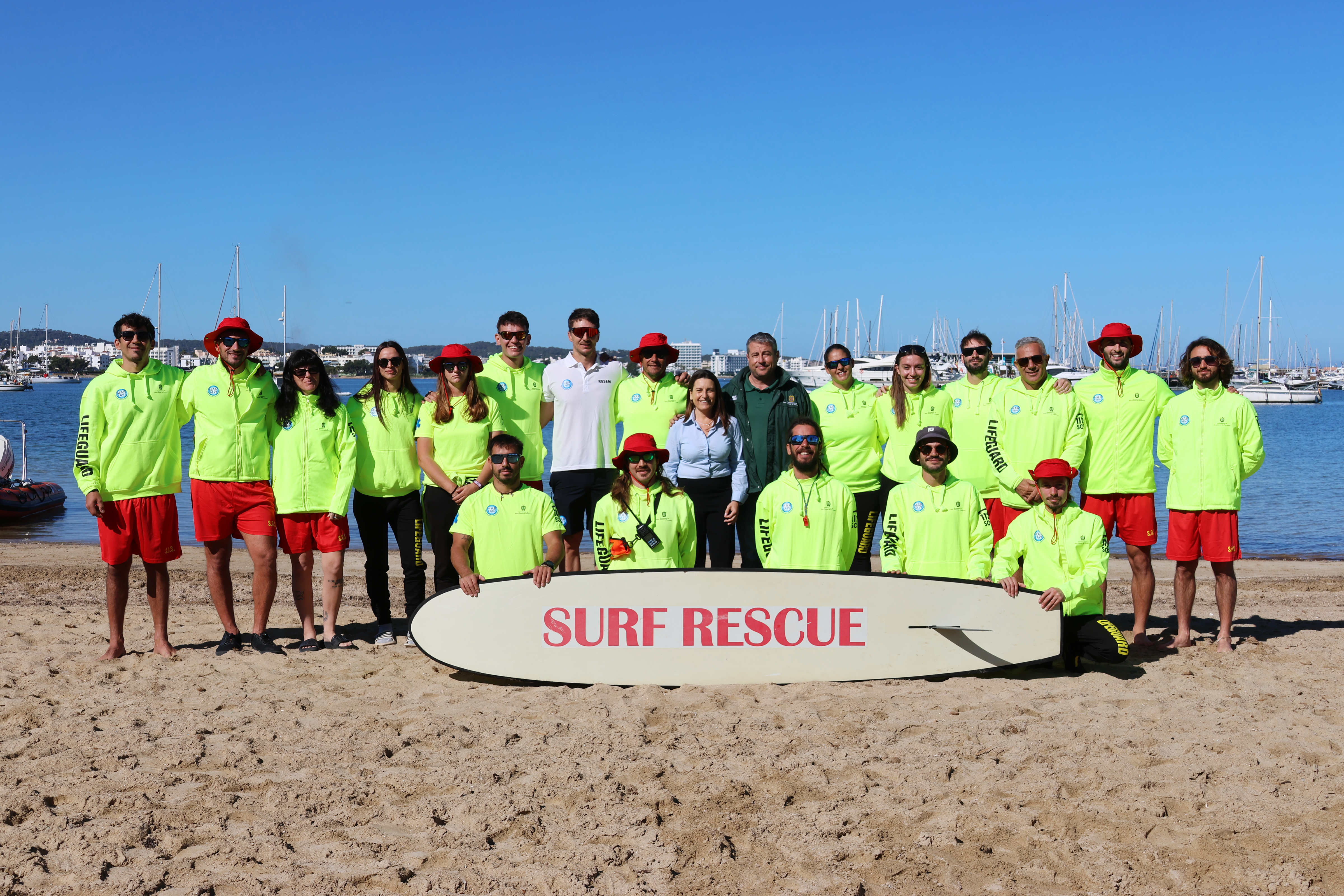 Los socorristas de Sant Antoni