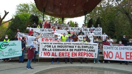 Cierre de la manifestación en la Concha de la Música