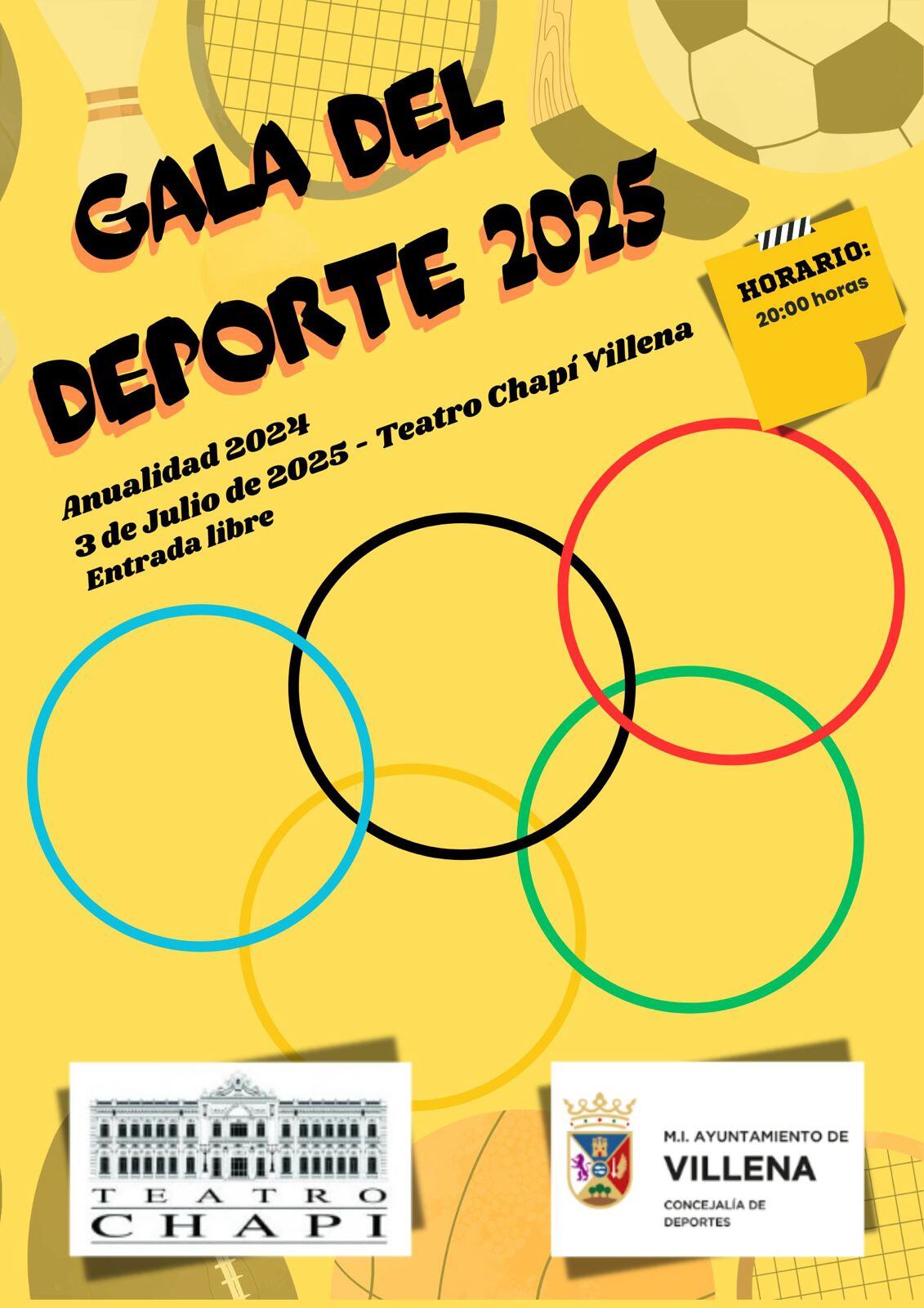 Cartel gala del deporte