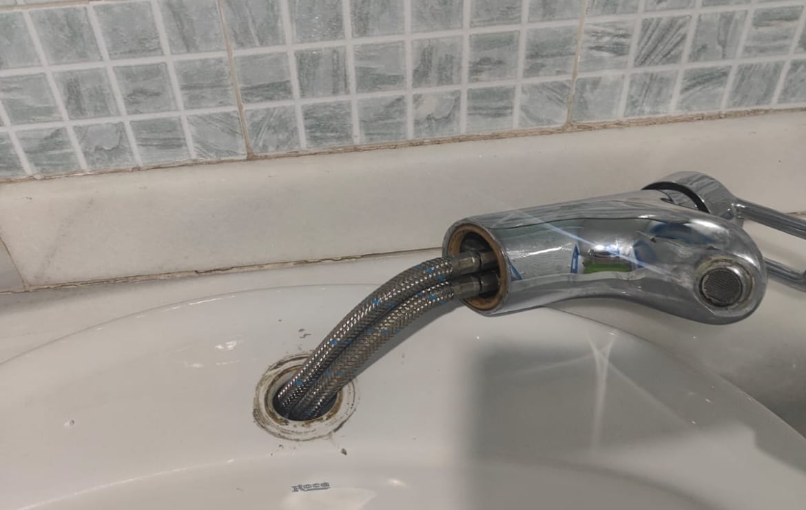 Grifo a medio arrancar en Pintor Oliva