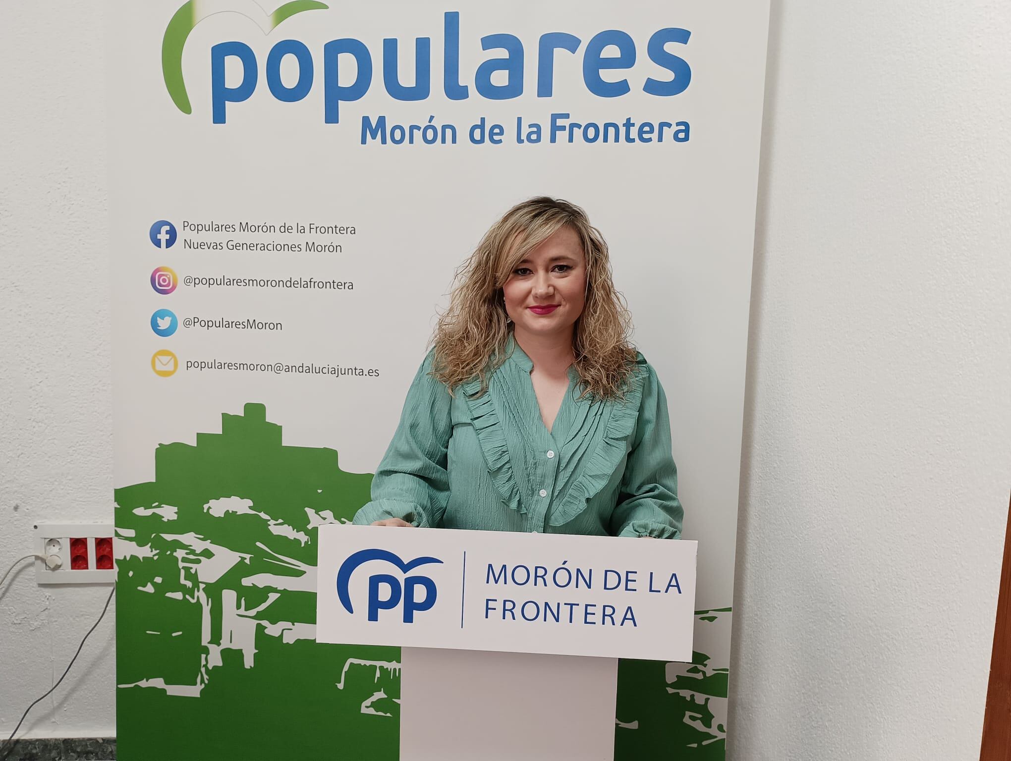 La portavoz del PP, Gloria Hidalgo / Radio Morón