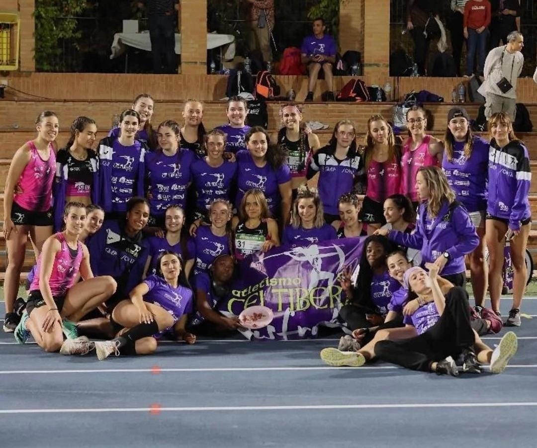 El club de atletismo soriano Las Celtíberas, en Valencia.