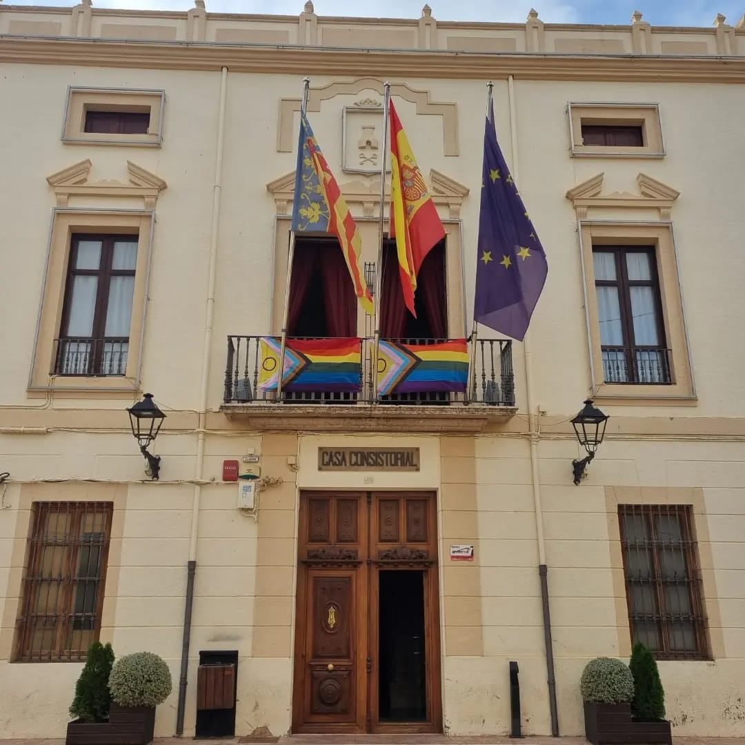 Banderas en el Ayuntamiento