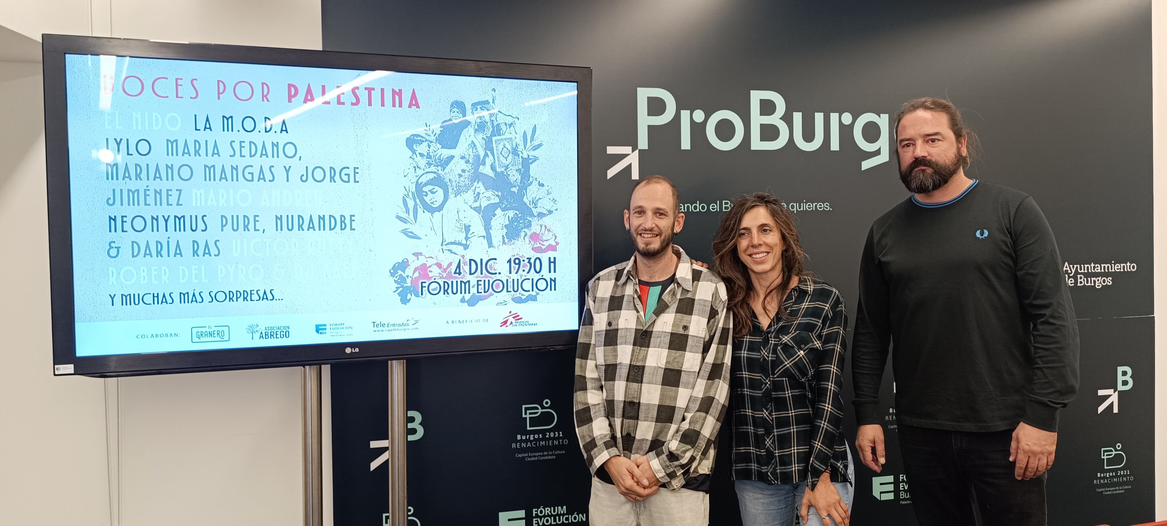 El colectivo &#039;Voces por Palestina&#039; organiza un concierto solidario en Burgos