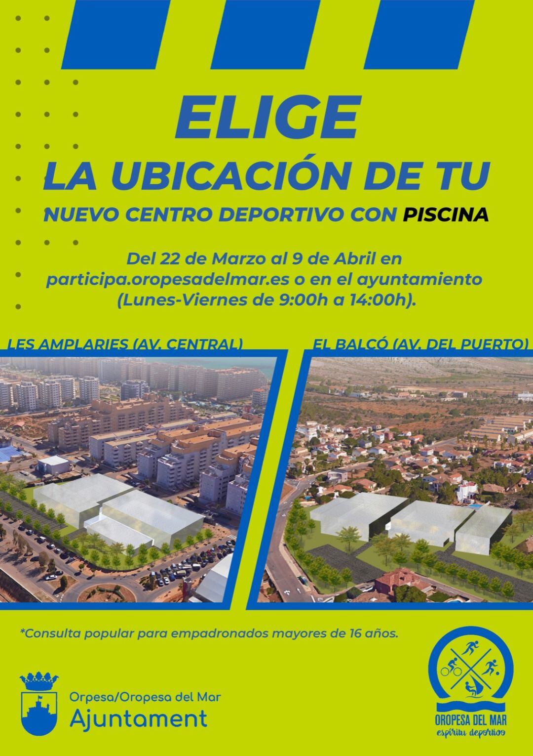 Convocatoria elección ubicación del nuevo centro deportivo de Oropesa