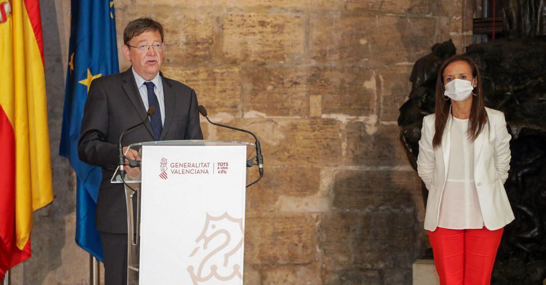 Reunión entre el president Ximo Puig y la presidenta de Red Eléctrica de España, Beatriz Corredor