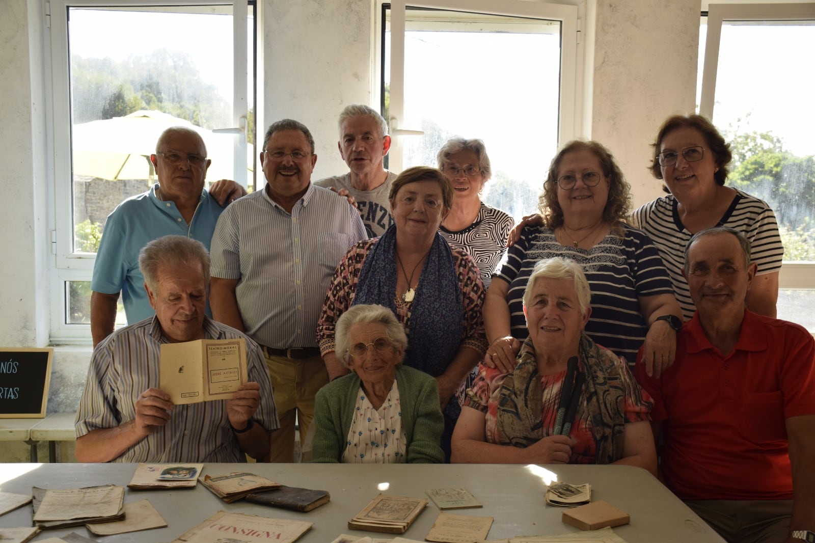 Vecinos de Fraialde que fueron alumnos de Doña Pepita