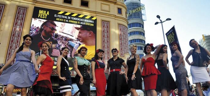 Imagen de la premier del festival en la madrileña plaza de Callao.