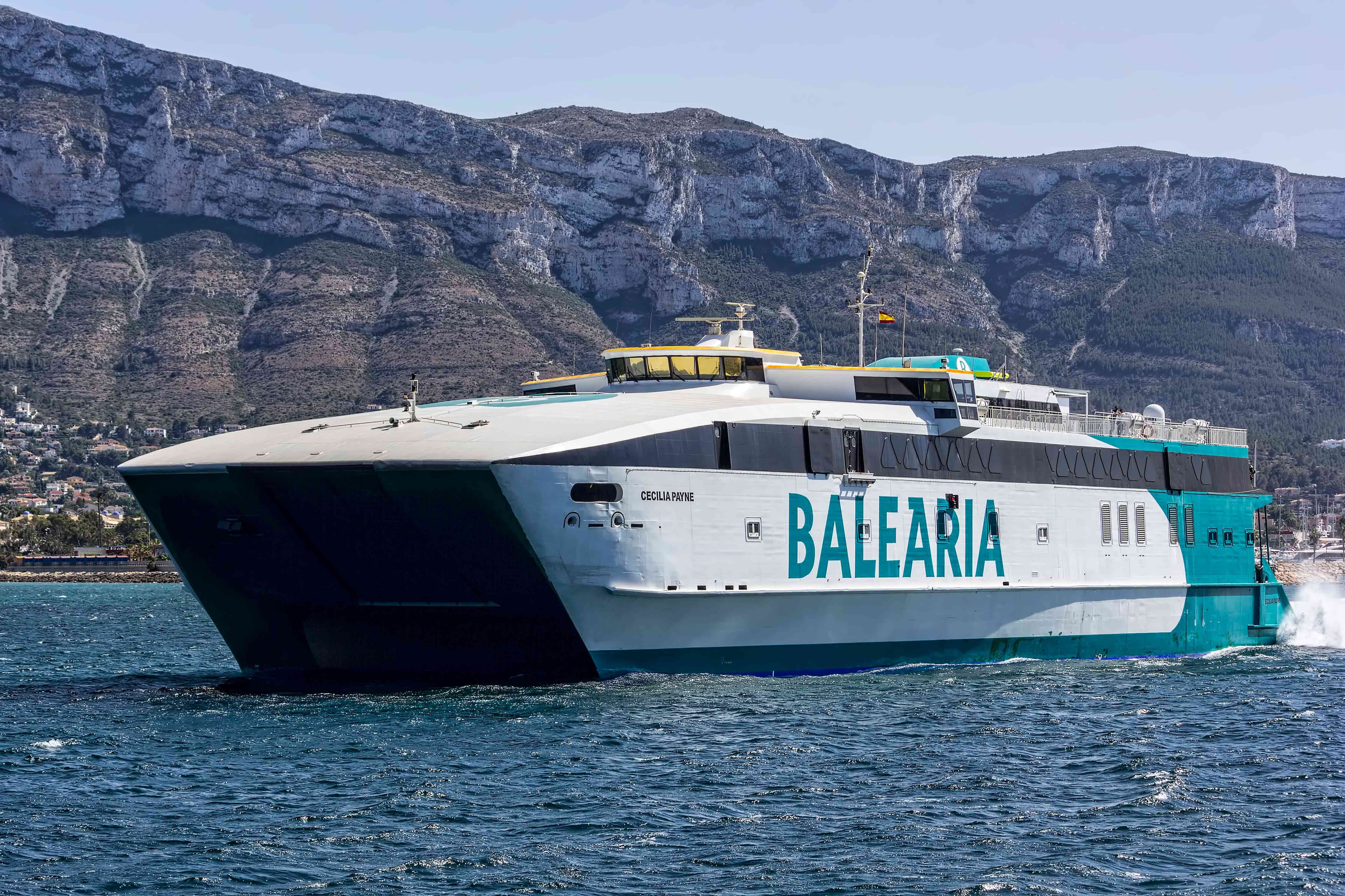 Barco de Balearía (imagen de la naviera)