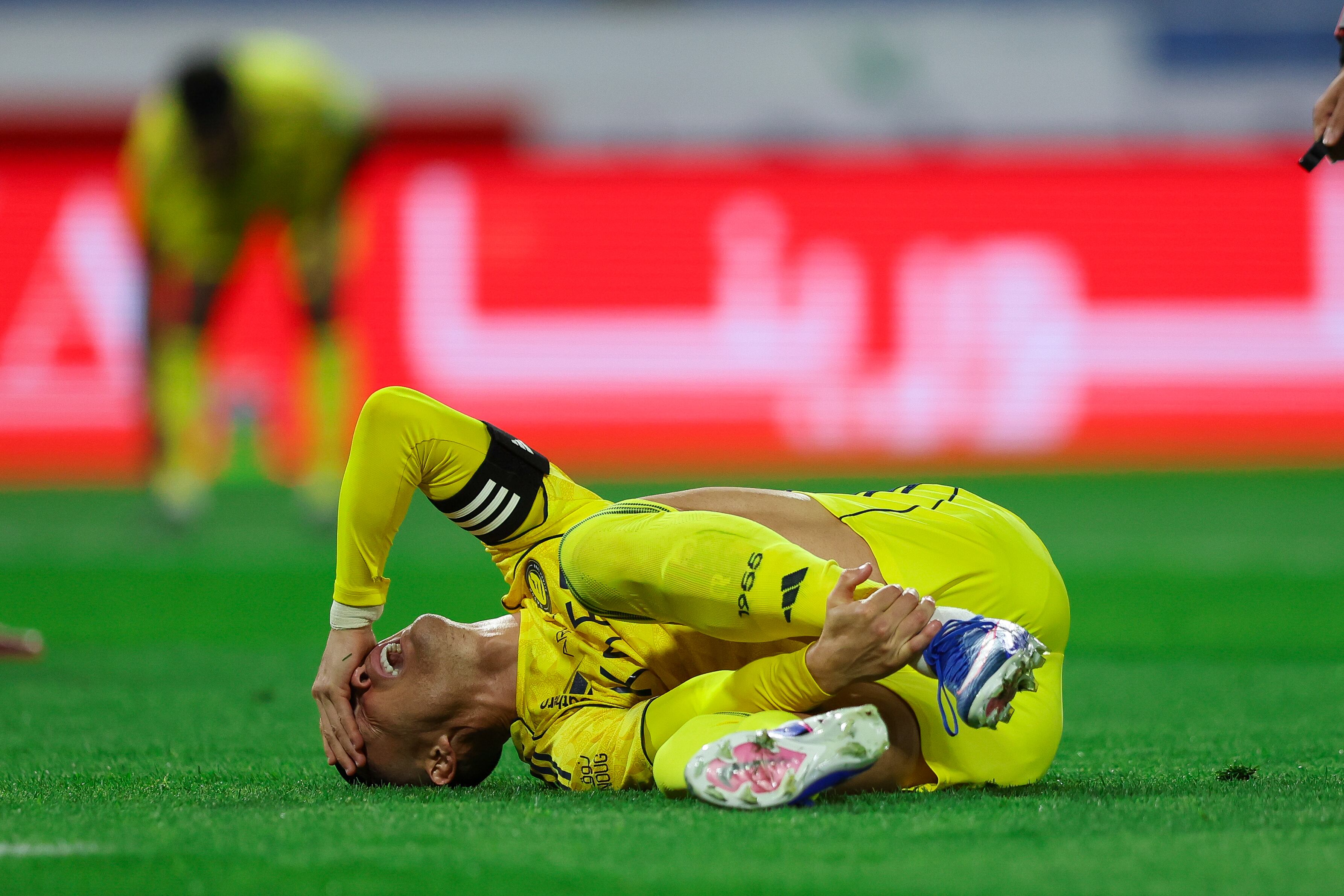Cristiano Ronaldo durante el partido de la Saudi Pro League