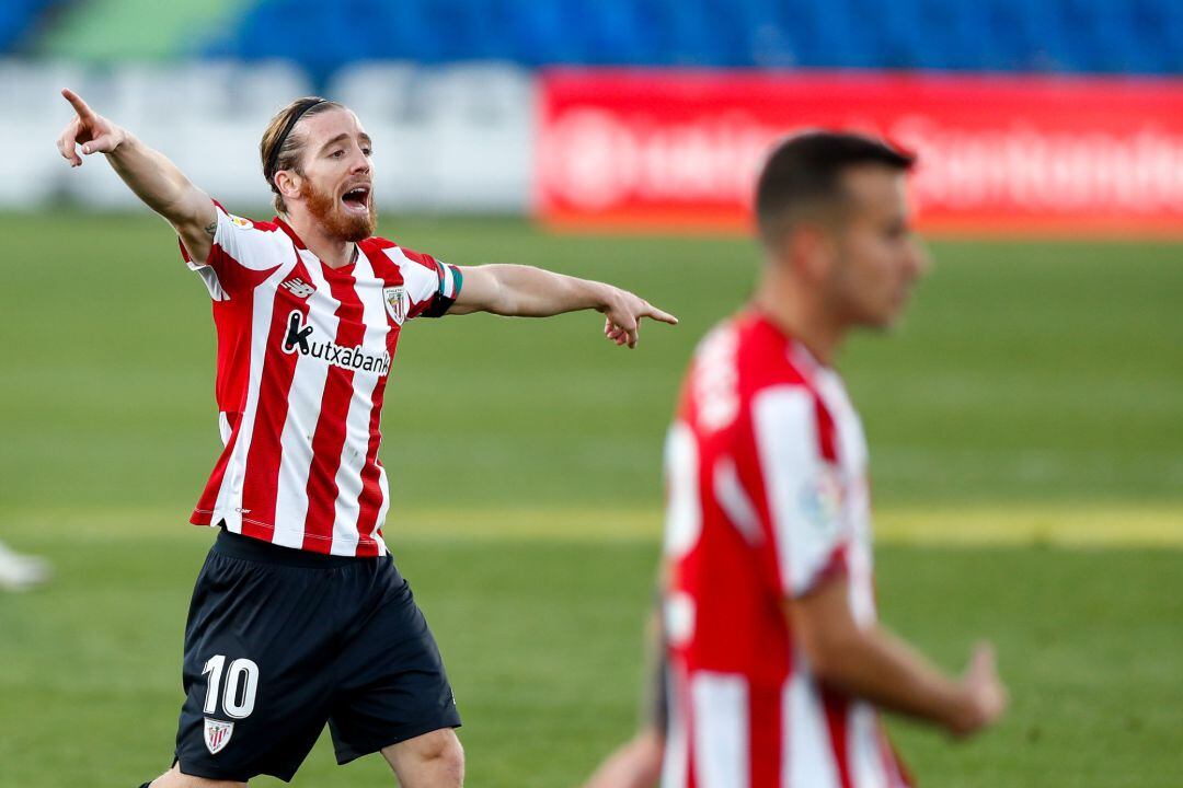 Iker Muniain of Athletic Club gestures during the spanish league, La Liga Santander, football match played between Getafe CF and Athletic Club de Bilbao at Coliseum Alfonso Perez stadium on november 29, 2020, in Getafe, Madrid, Spain AFP7 
 