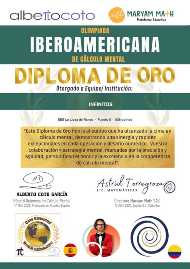 Diploma de oro para la SES de La Llosa de Ranes