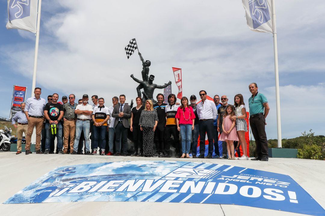 Inaugurado el monumento a la afición en el Circuito de Jerez