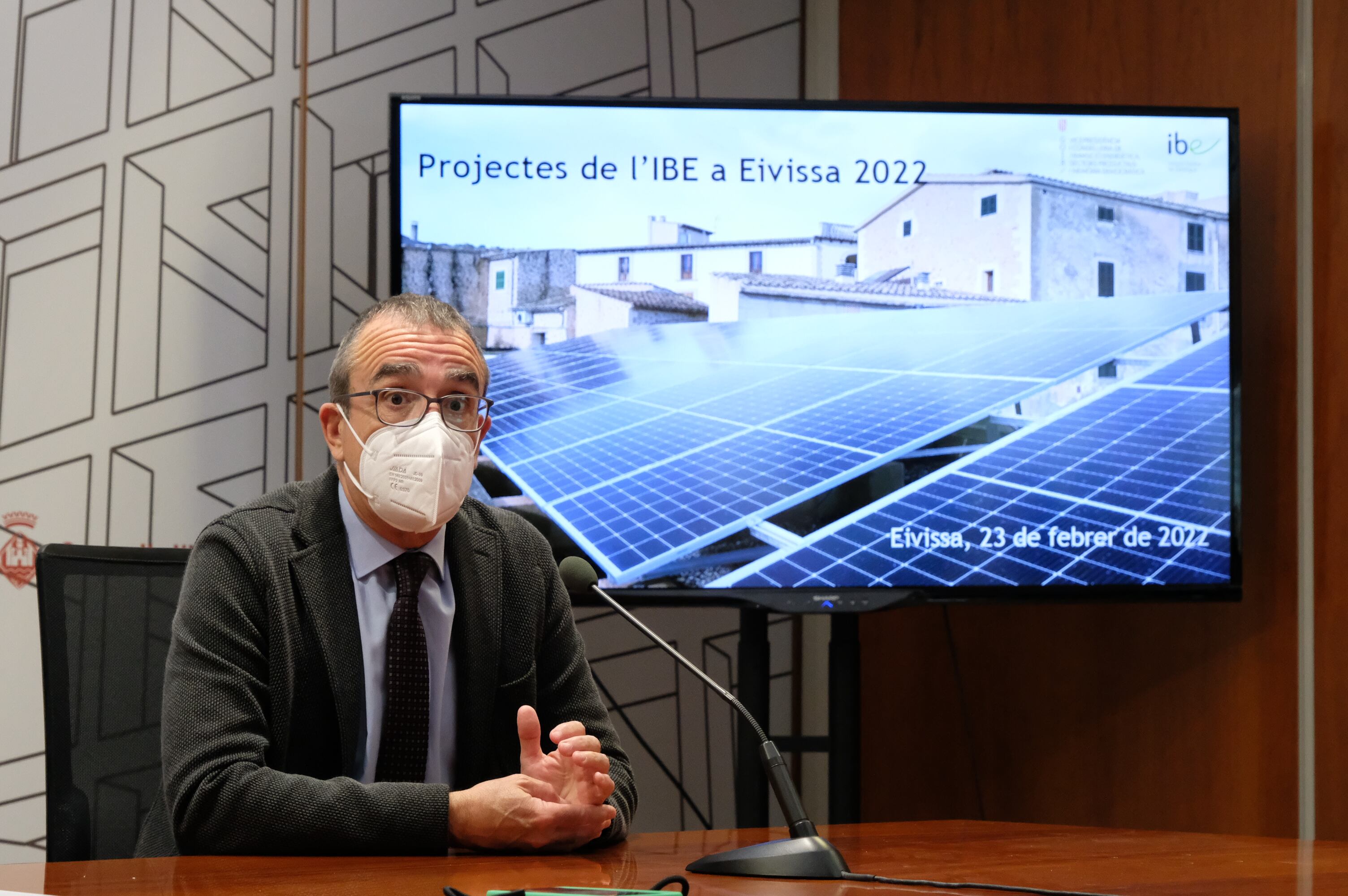 El vicepresidente del Govern en la presentación de los proyectos