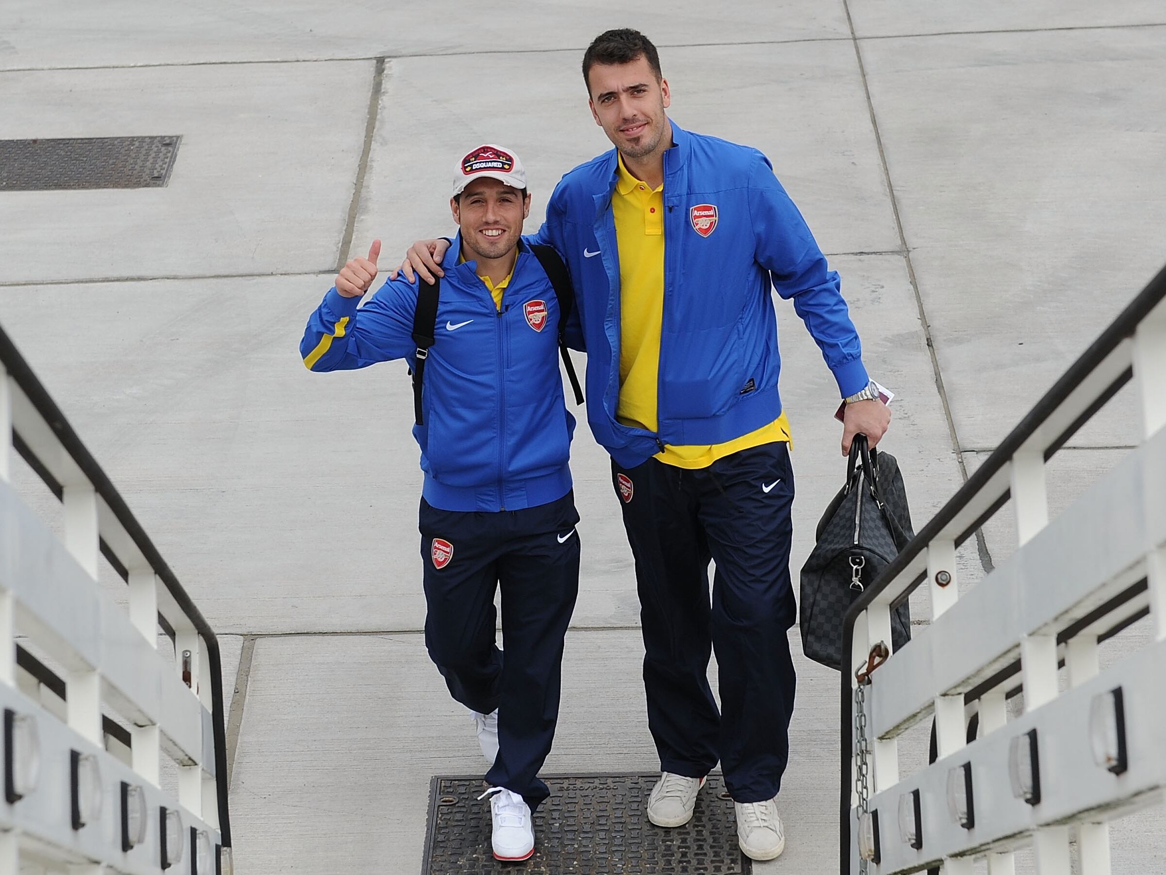 Santi Cazorla y Viviano en la temporada 13/14