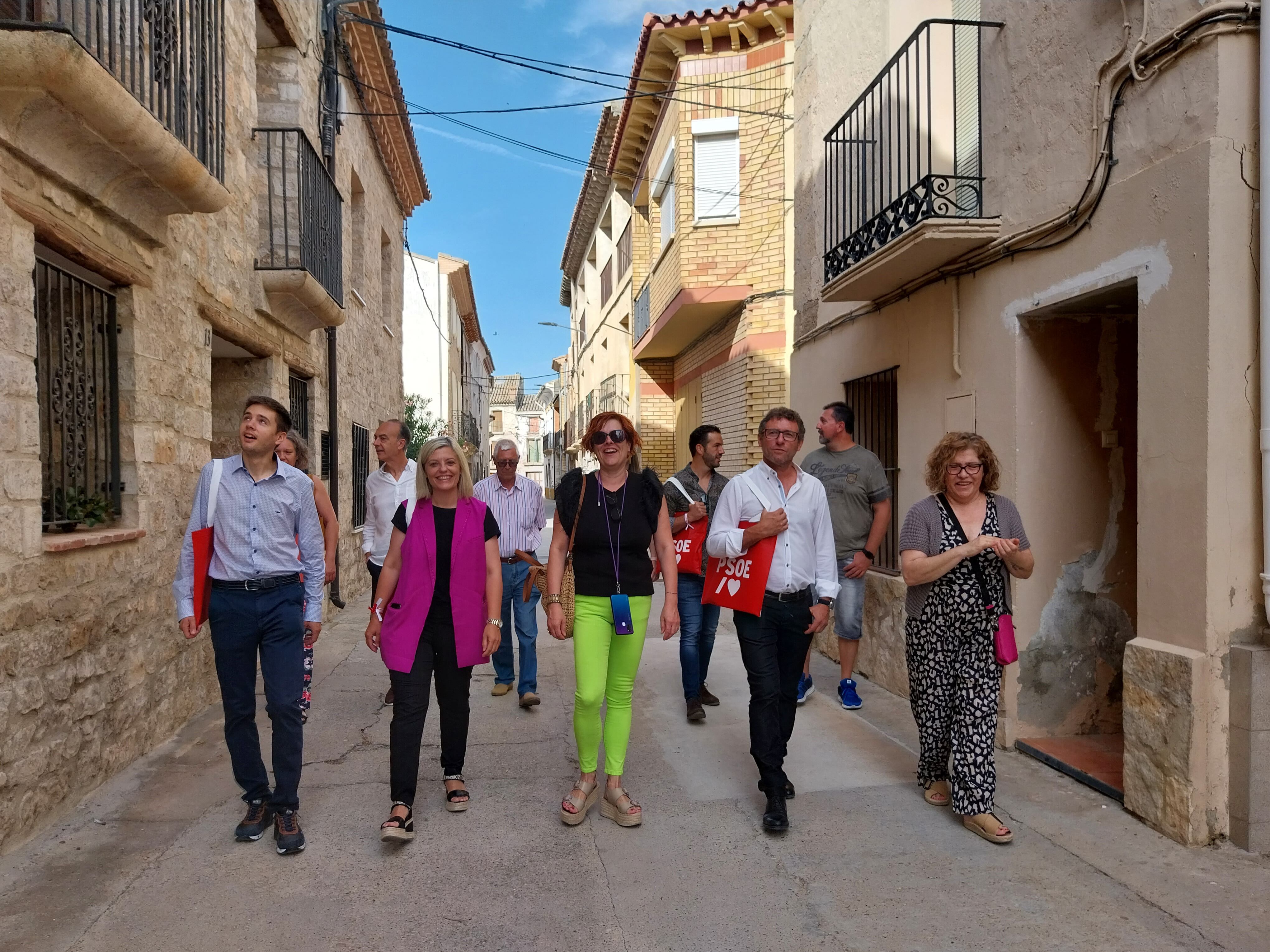 La candidatura socialista pasaba por el Bajo Cinca