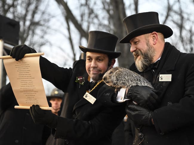 La marmota Phil vio su sombra