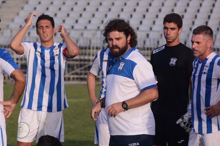 Juan Pedro Ramos durante un partido con el Jerez Industrial