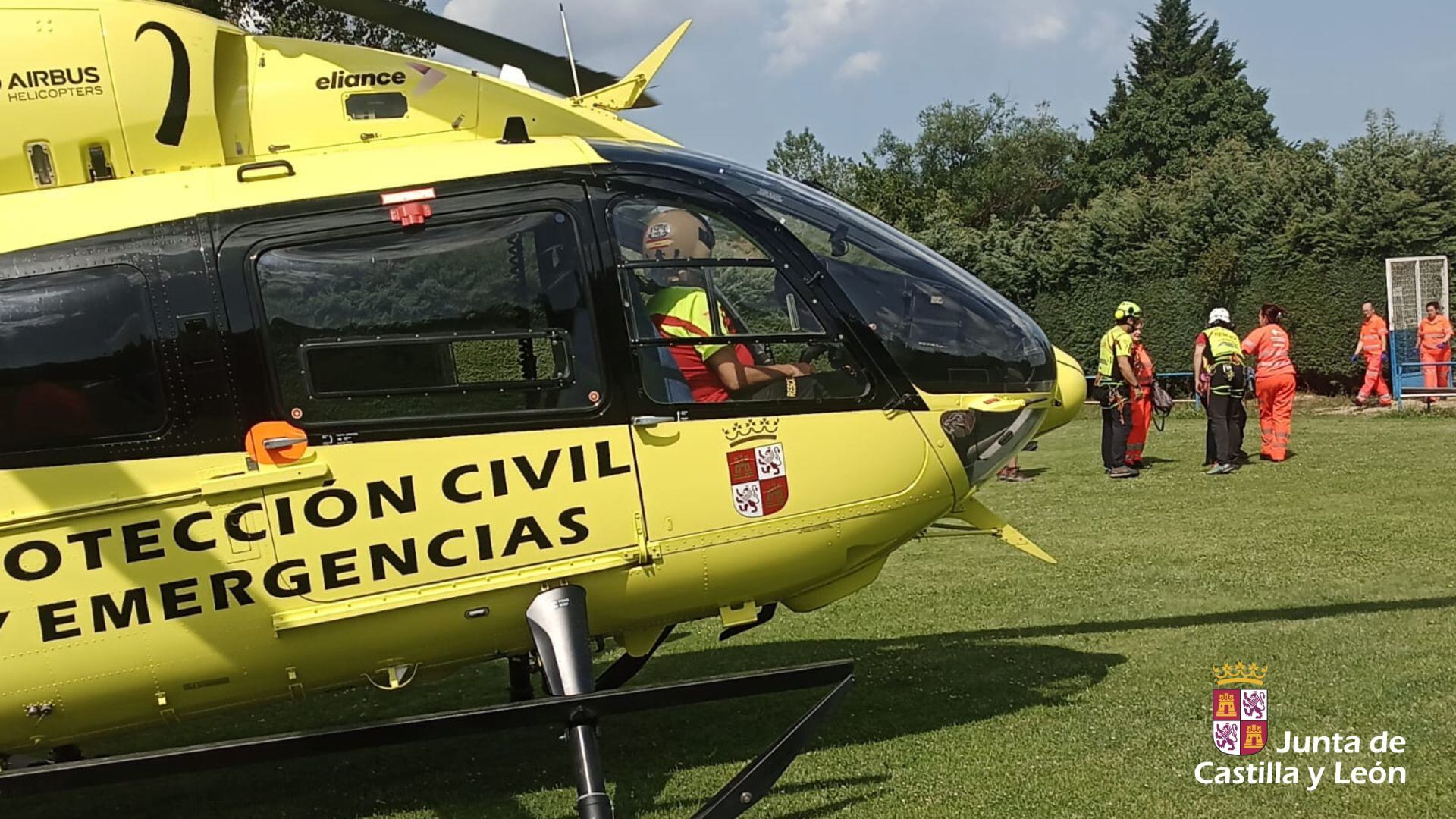 Rescate de una senderista en Palencia