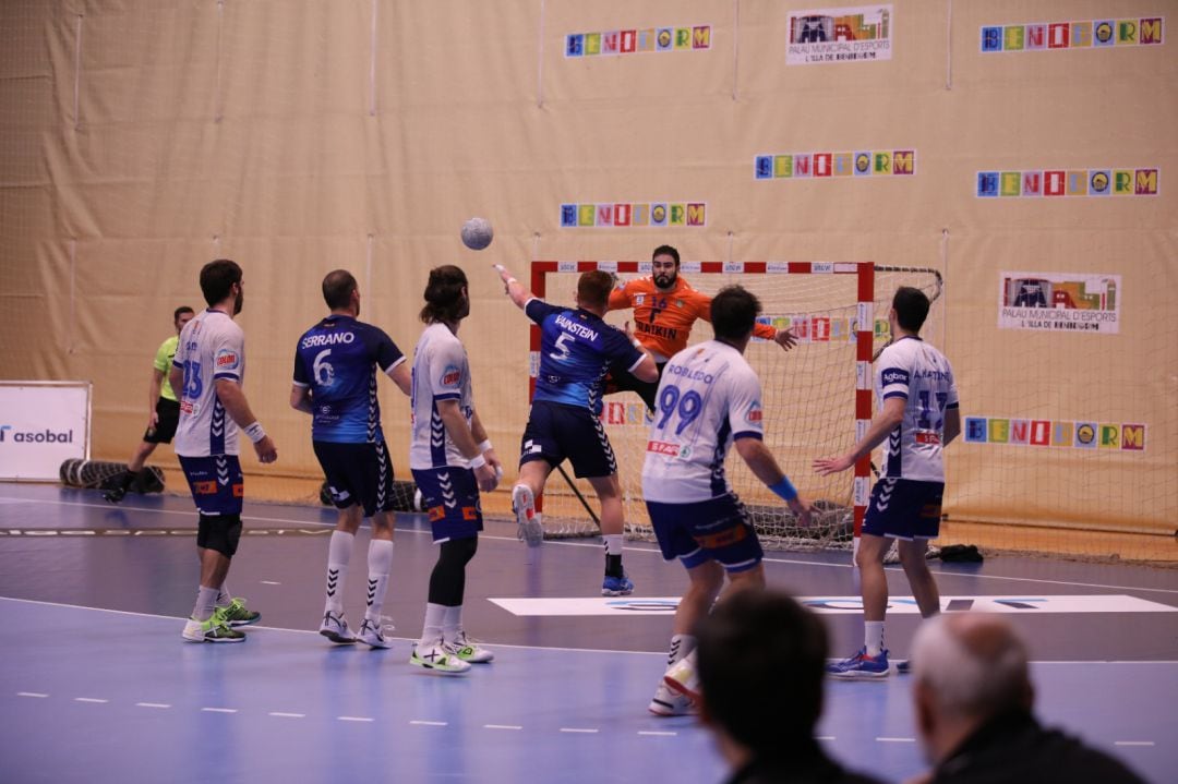 Momento del encuentro frente al Granollers en el Palau