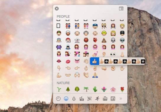 Emoticonos en Mac Os X