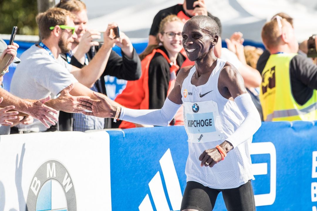 Eliud Kipchoge, en la Maratón de Berlín.