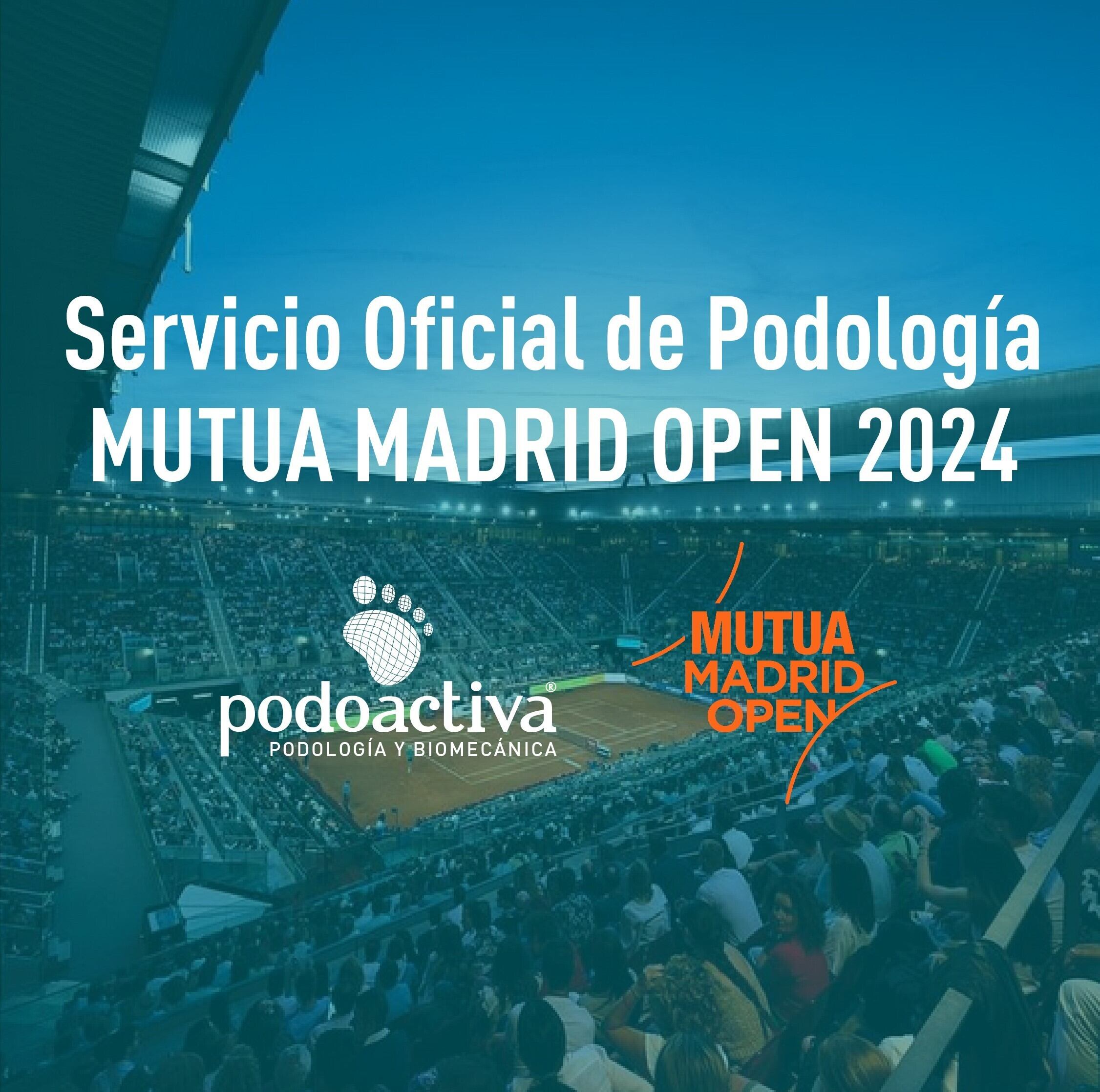 Podoactiva estará presente en el Open Mutua de Madrid de tenis